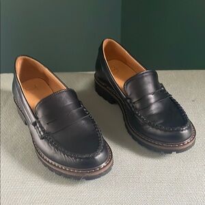Classic Black leather Loafers Italian made